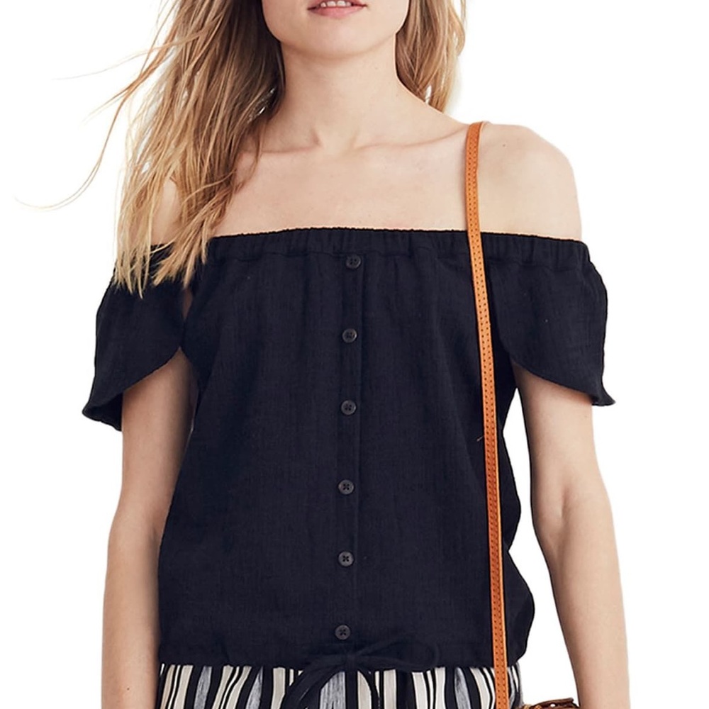 Madewell Texture & Thread | Off the Shoulder Top